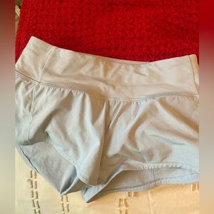 Light blue low rise 2.5 inch speed ups